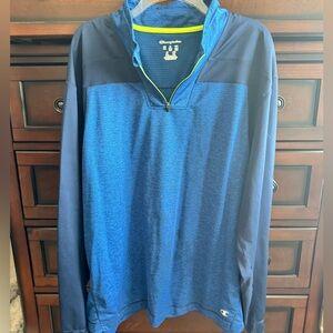 Champion Navy & Royal Blue Quarter-Zip Pullover